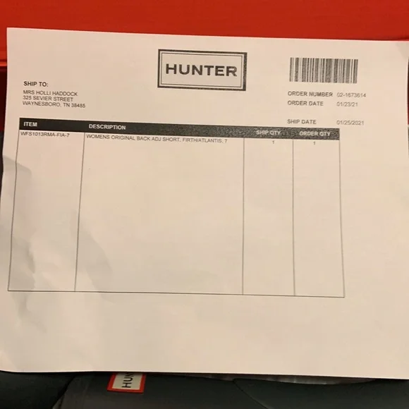 Hunter Women’s original back adj short boots Size 7 color Firth/Atlantis - Picture 13 of 15